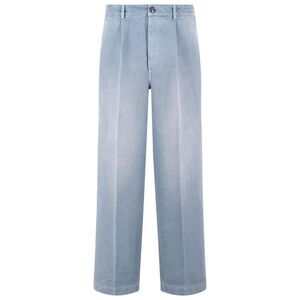 Marni Light Blue Cotton Trousers Men